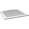 Ekena Millwork Arch Top Surface Mount PVC Gable Vent: Functional, w/ 3-1/2"W x 1"P Standard Frame, 38"W x 38"H GVPAR38X3801SF - alternate 3